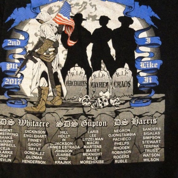 szMEDIUM DISC 2017 FORT JACKSON BASIC COMBAT TRAINING 2ND PLATOON SHIRT SV 2314 - Picture 3 of 6